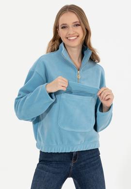 Kadın Mavi Sweatshirt - 50254449018