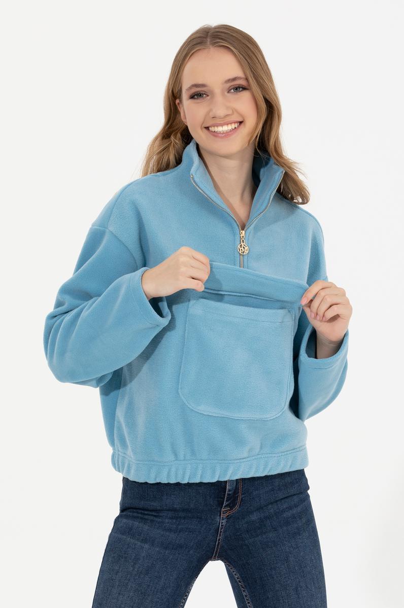 Kadın Mavi Sweatshirt