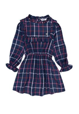 Kız Çocuk Lacivert Dokuma Elbise - 50253788003