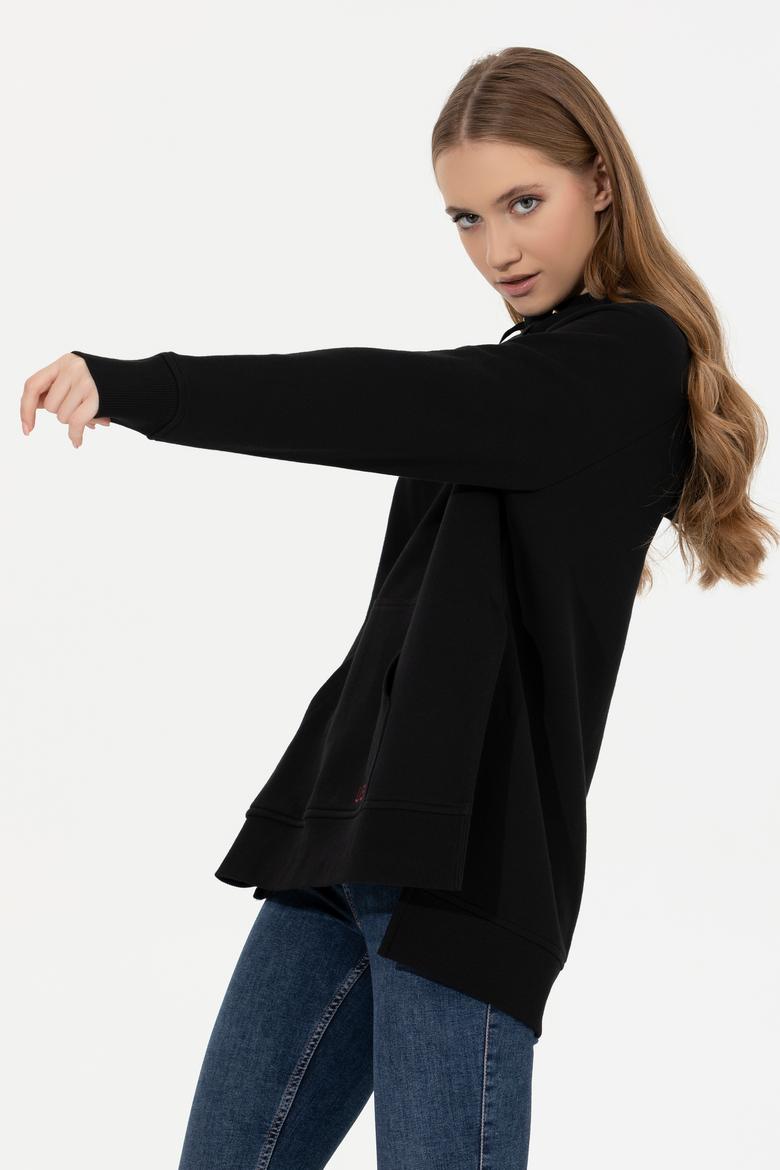 Kadın Siyah Sweatshirt - 50260879029