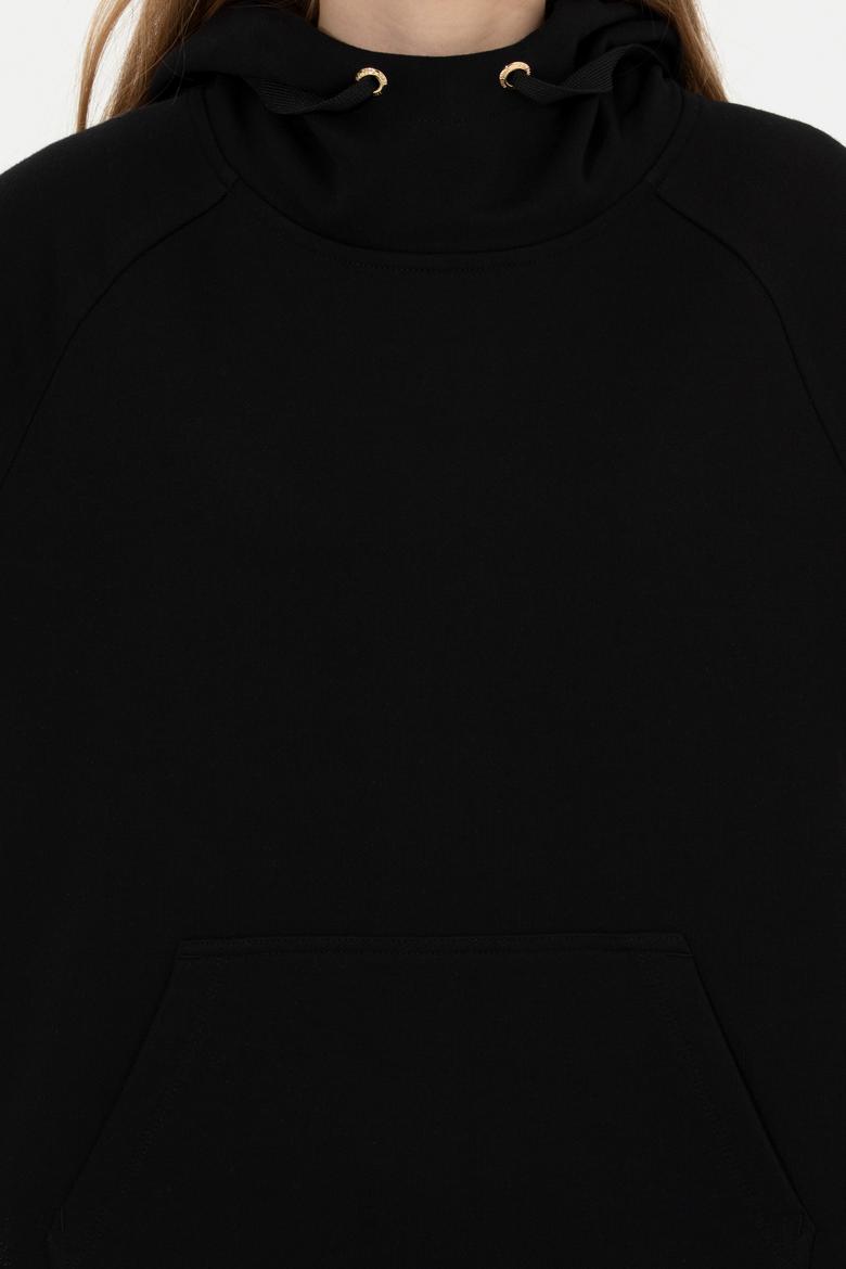 Kadın Siyah Sweatshirt - 50260879029