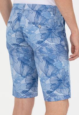 Erkek Mavi Dokuma Bermuda Capri - 50198882009