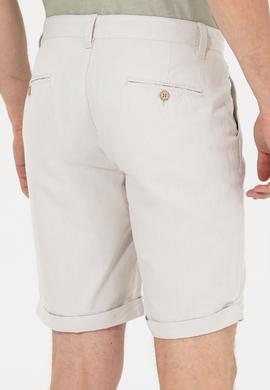 Erkek Gri Dokuma Bermuda Capri - 50198873040