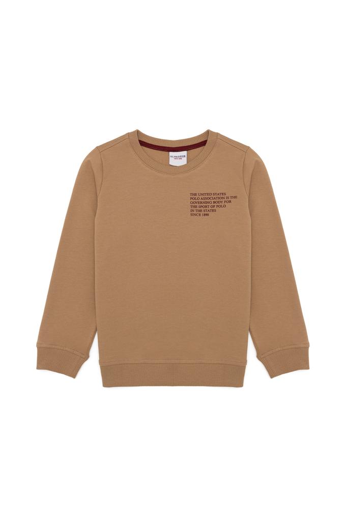 Erkek Çocuk Camel Sweatshirt