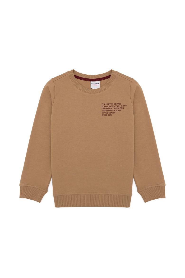 Erkek Çocuk Camel Sweatshirt