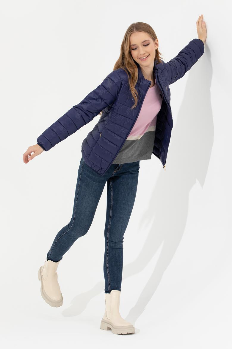 Kadın Lacivert Mont - 50255858002