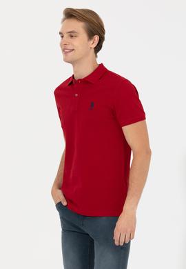Erkek Bordo Basic Polo Yaka Tişört - 50249153050