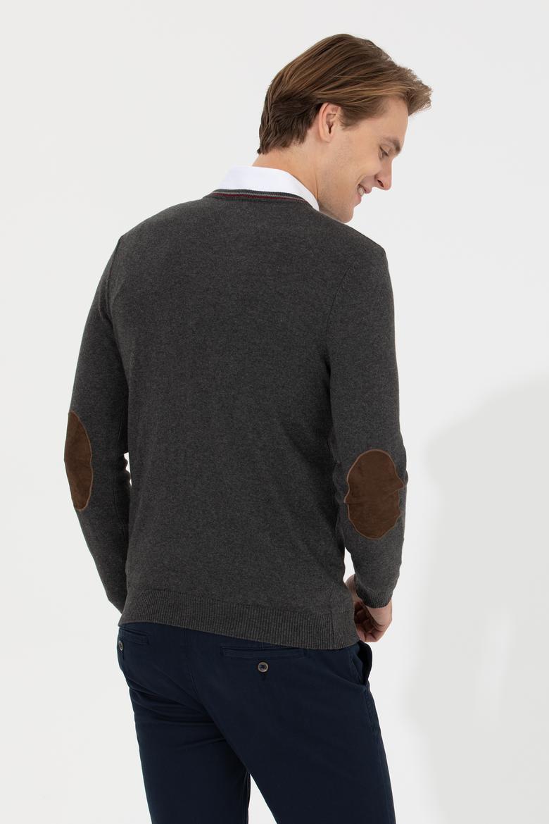 Erkek Antrasit Basic Kazak - 50236974066