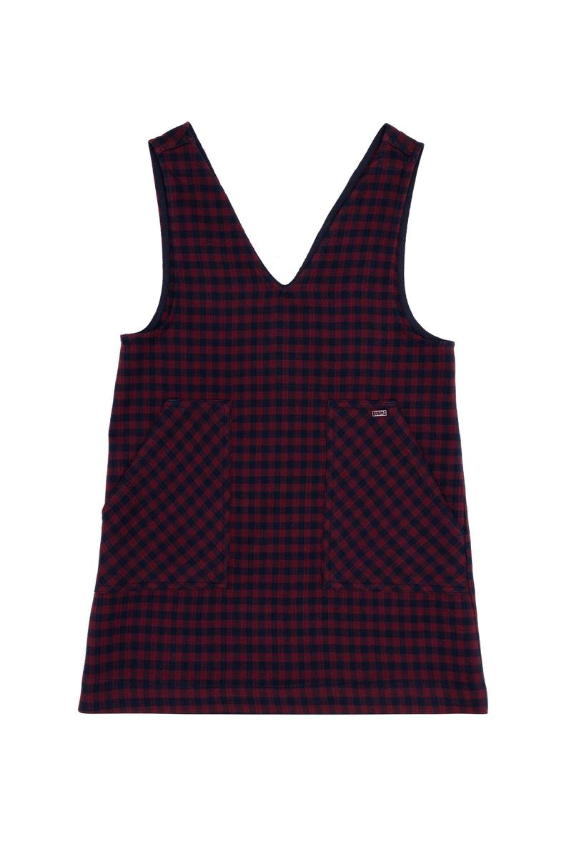 Kız Çocuk Lacivert Dokuma Elbise