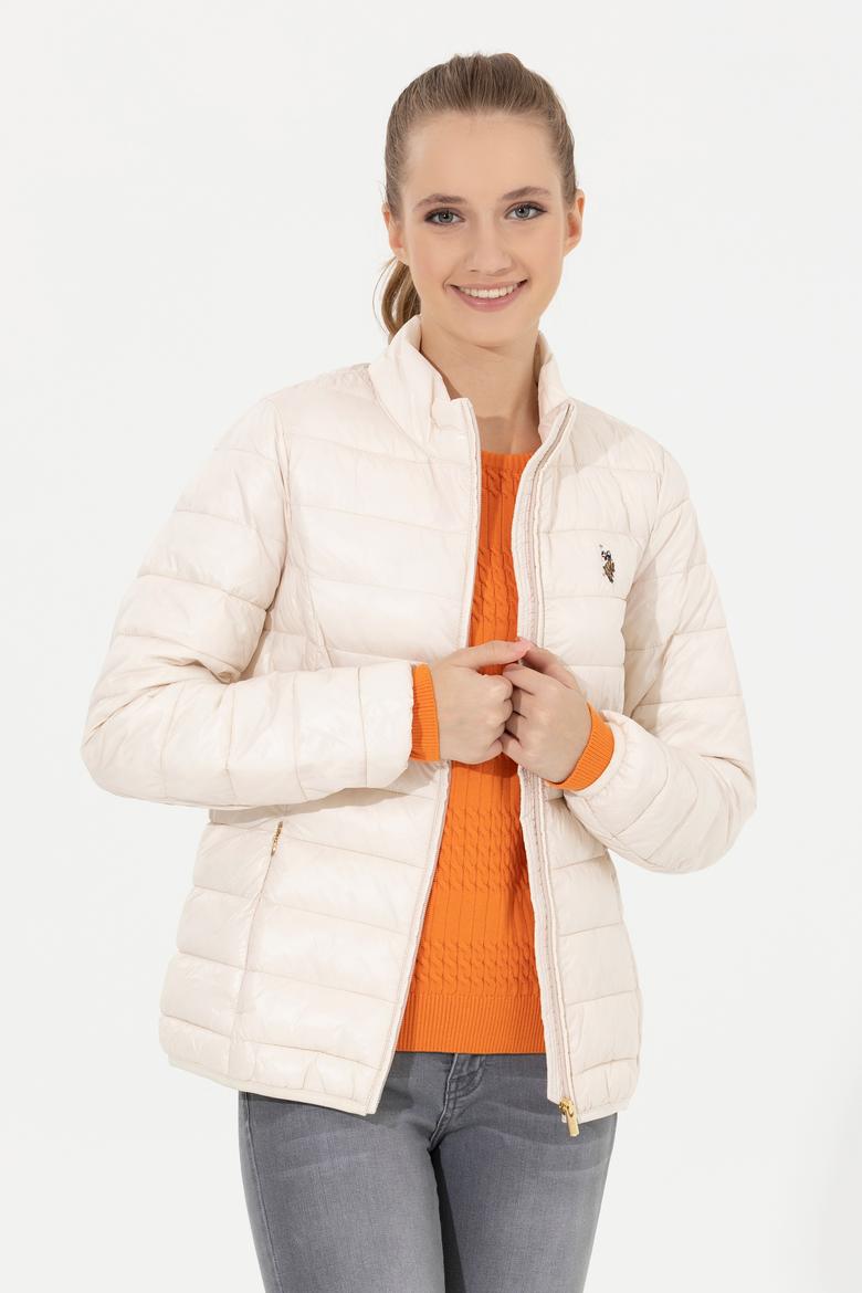 Kadın Ekru Mont - 50255858014