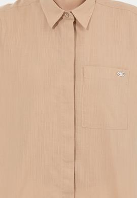 Kadın Kum Uzun Kollu Gömlek - 50251872020