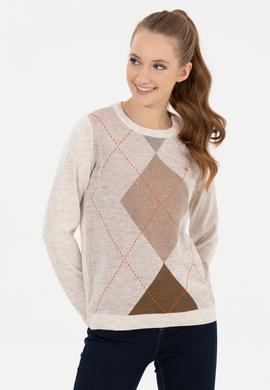 Kadın Camel Melanj Kazak - 50251896036