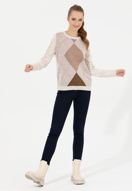 Kadın Camel Melanj Kazak - 50251896036