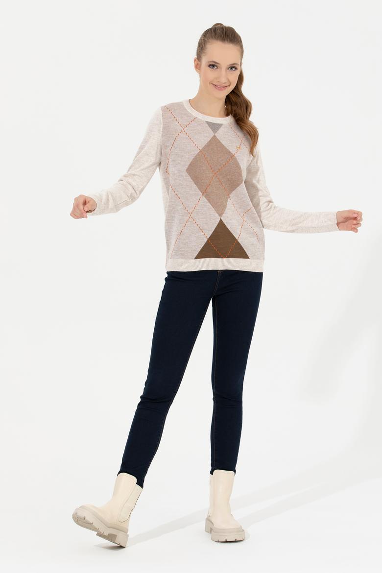 Kadın Camel Melanj Kazak - 50251896036