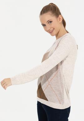 Kadın Camel Melanj Kazak - 50251896036