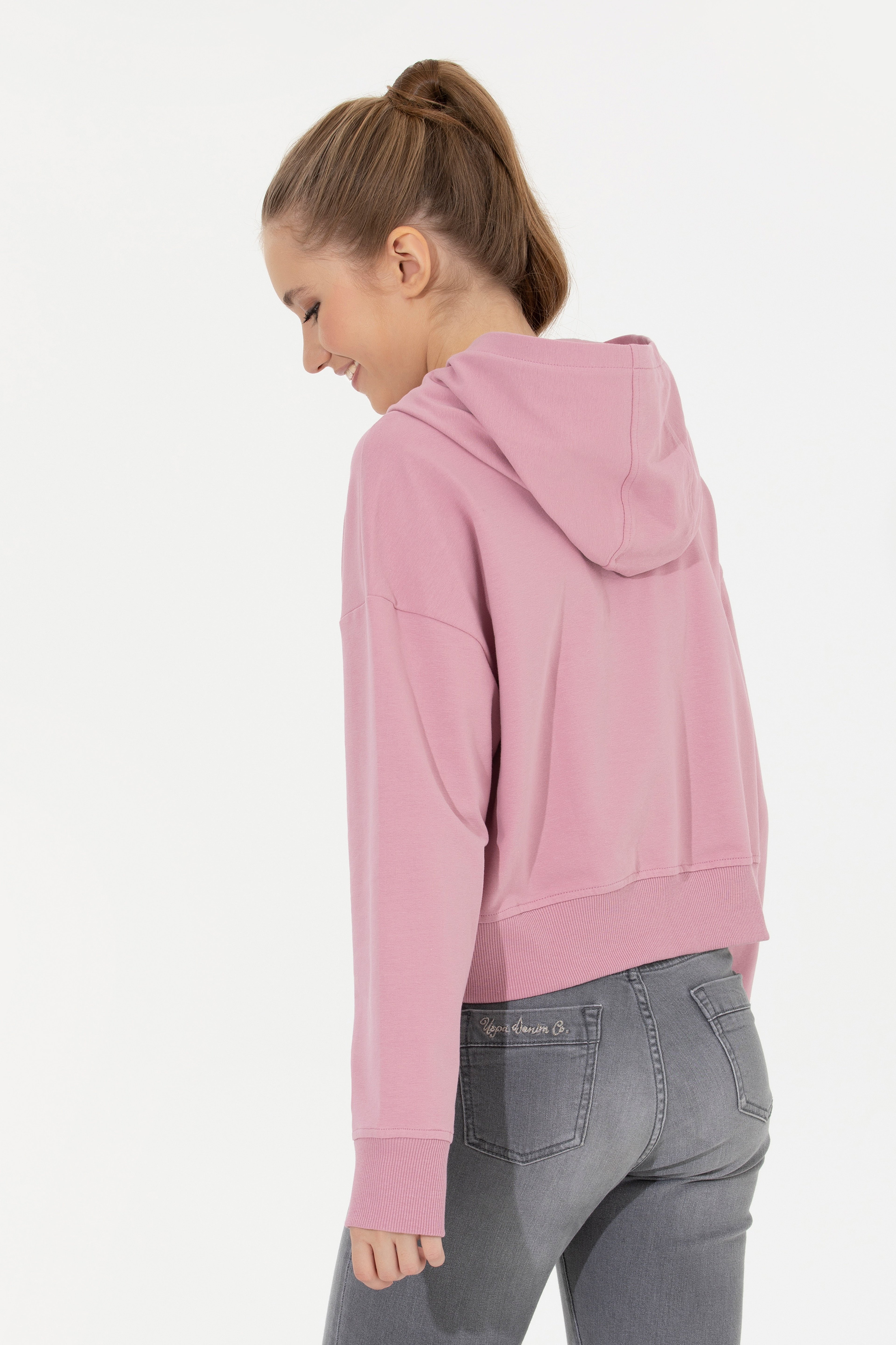 Kadın Manolya Kapüşonlu Sweatshirt