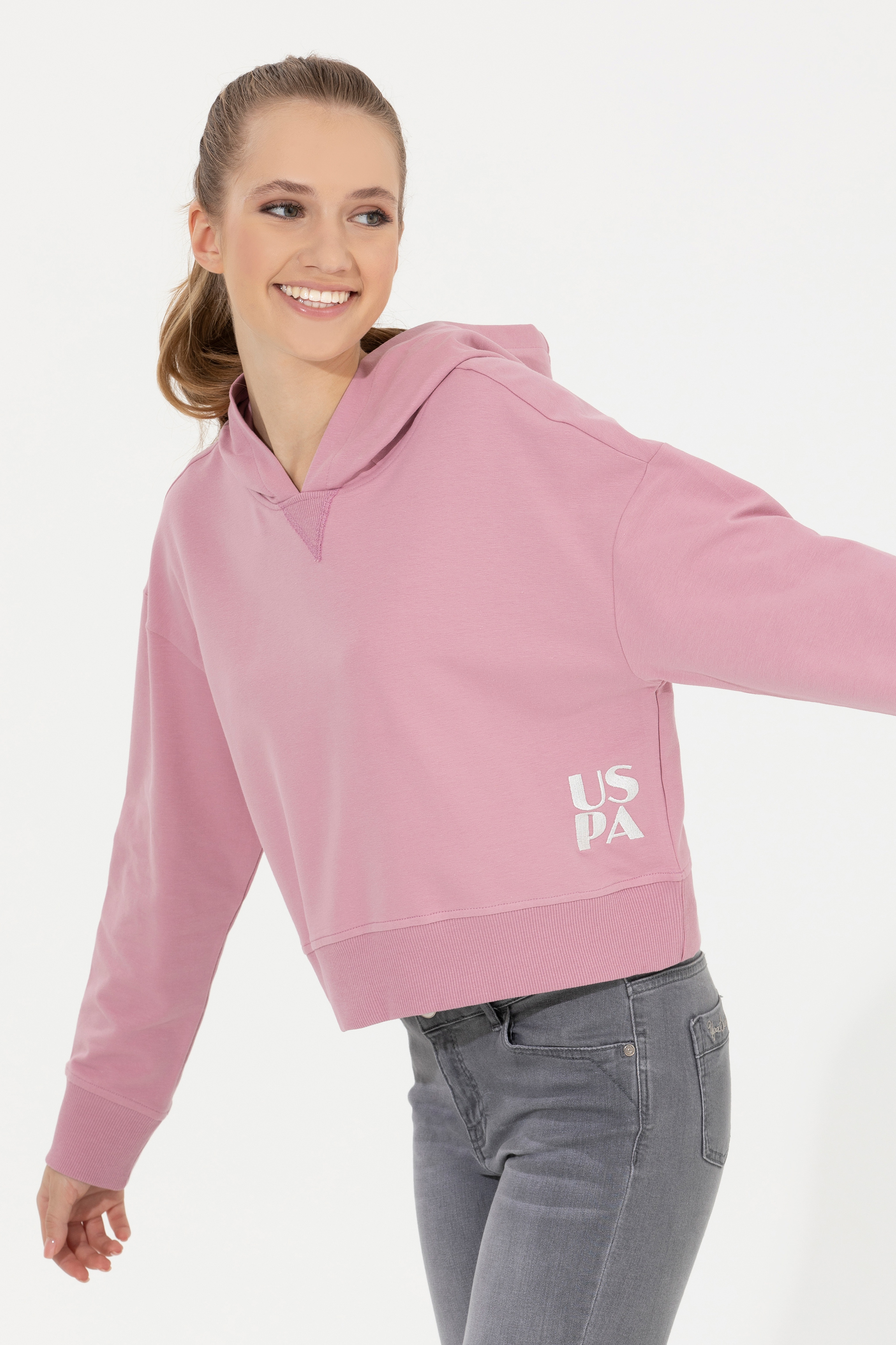 Kadın Manolya Kapüşonlu Sweatshirt - Image 1