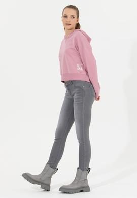 Kadın Manolya Kapüşonlu Sweatshirt - 50261243016