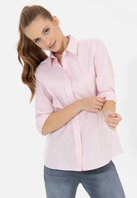 Kadın Pembe Gömlek Uzunkol - 50254557015