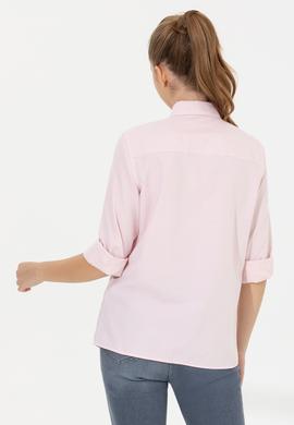 Kadın Pembe Gömlek Uzunkol - 50254557015