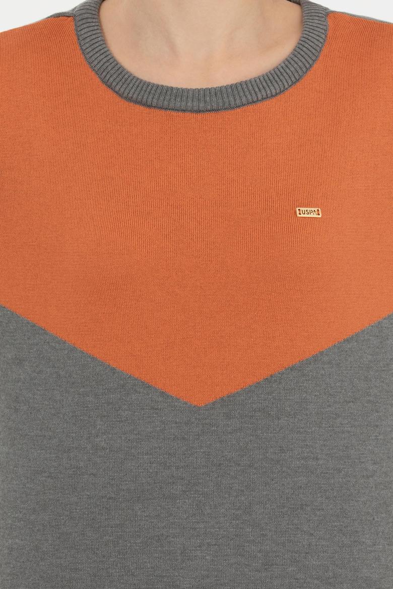 Kadın Gri Melanj Kazak - 50253070011