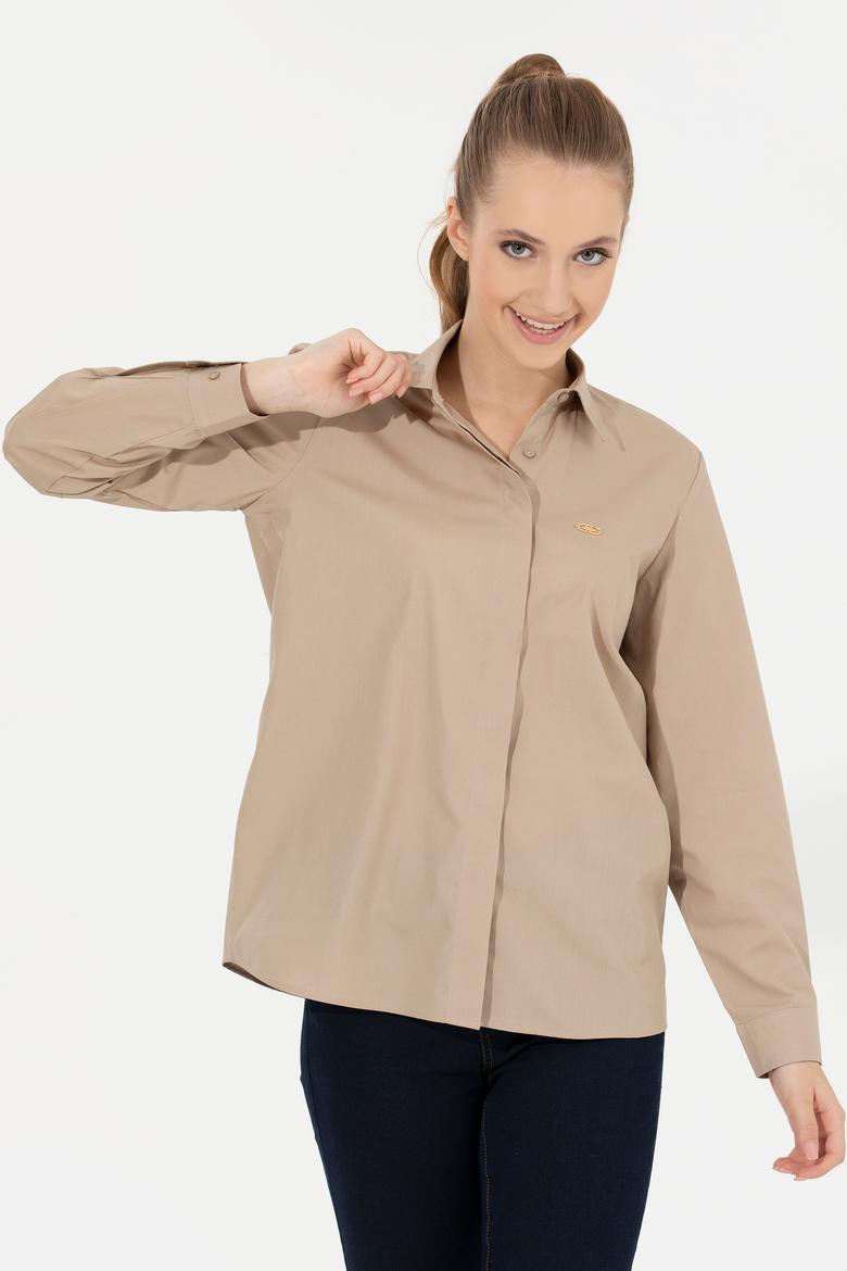 Kadın Taş Uzun Kollu Gömlek - 50262276036