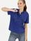Kadın Mavi Polo Yaka Tişört