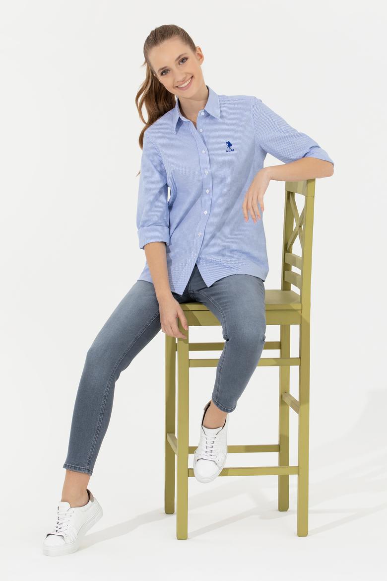 Kadın Açık Mavi Gömlek Uzunkol - 50254557006