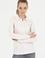 Kadın Ekru Basic Polo Yaka Sweatshirt