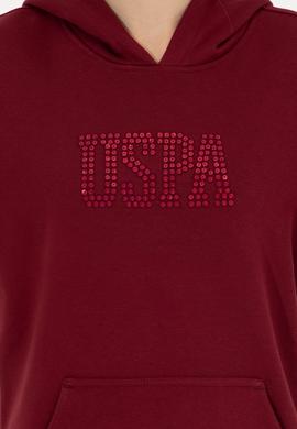 Kadın Vİşne Kapüşonlu Basic Sweatshirt - 50256249060