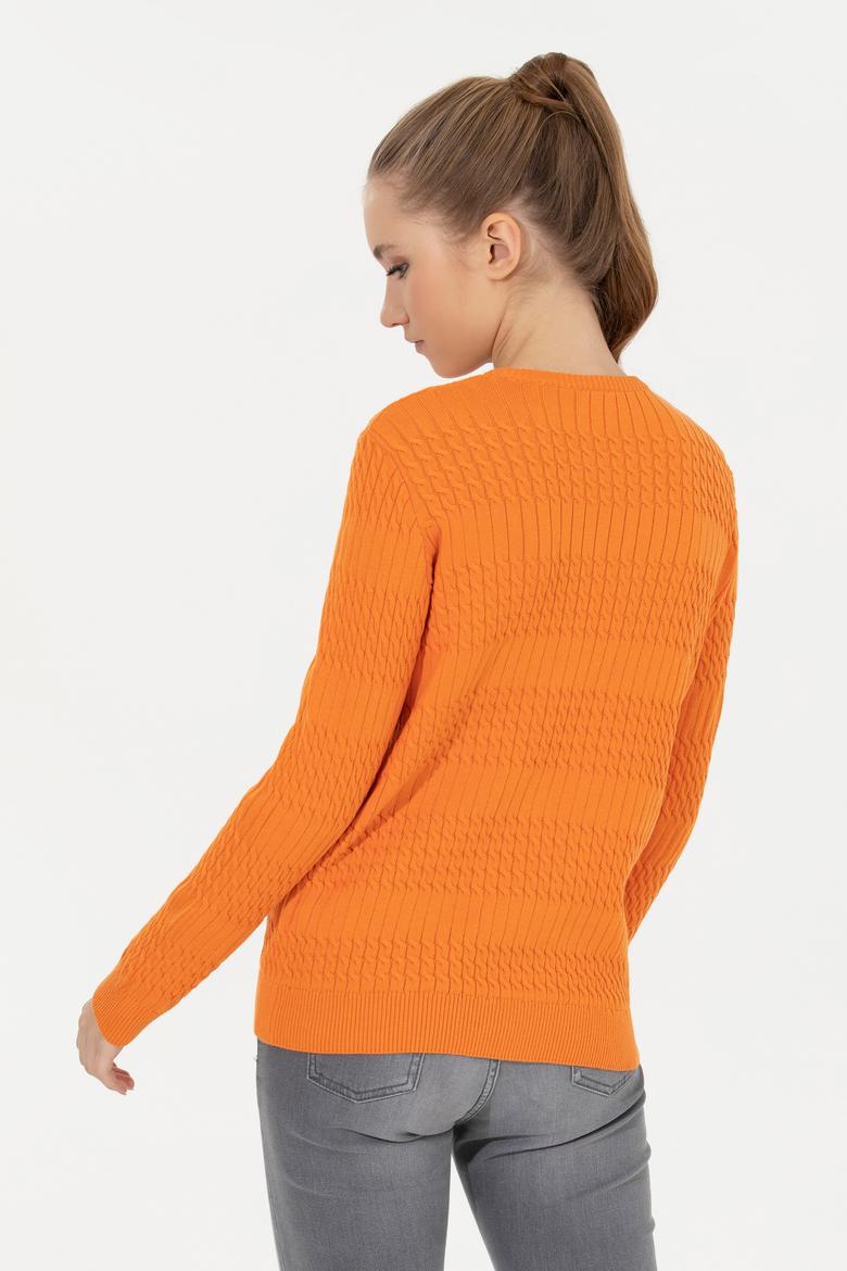 Kadın Turuncu Kazak - 50253007048