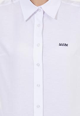 Kadın Beyaz Uzun Kollu Basic Gömlek - 50262490005