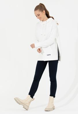 Kadın Ekru Kapüşonlu Sweatshirt - 50260879004