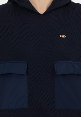 Kadın Lacivert Kapüşonlu Sweatshirt - 50256326006