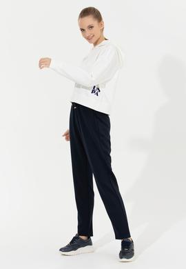 Kadın Ekru Kapüşonlu Sweatshirt - 50261243024