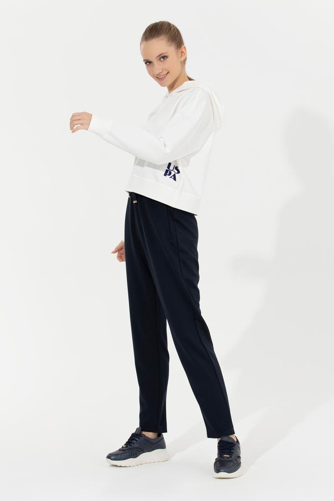 Kadın Ekru Kapüşonlu Sweatshirt