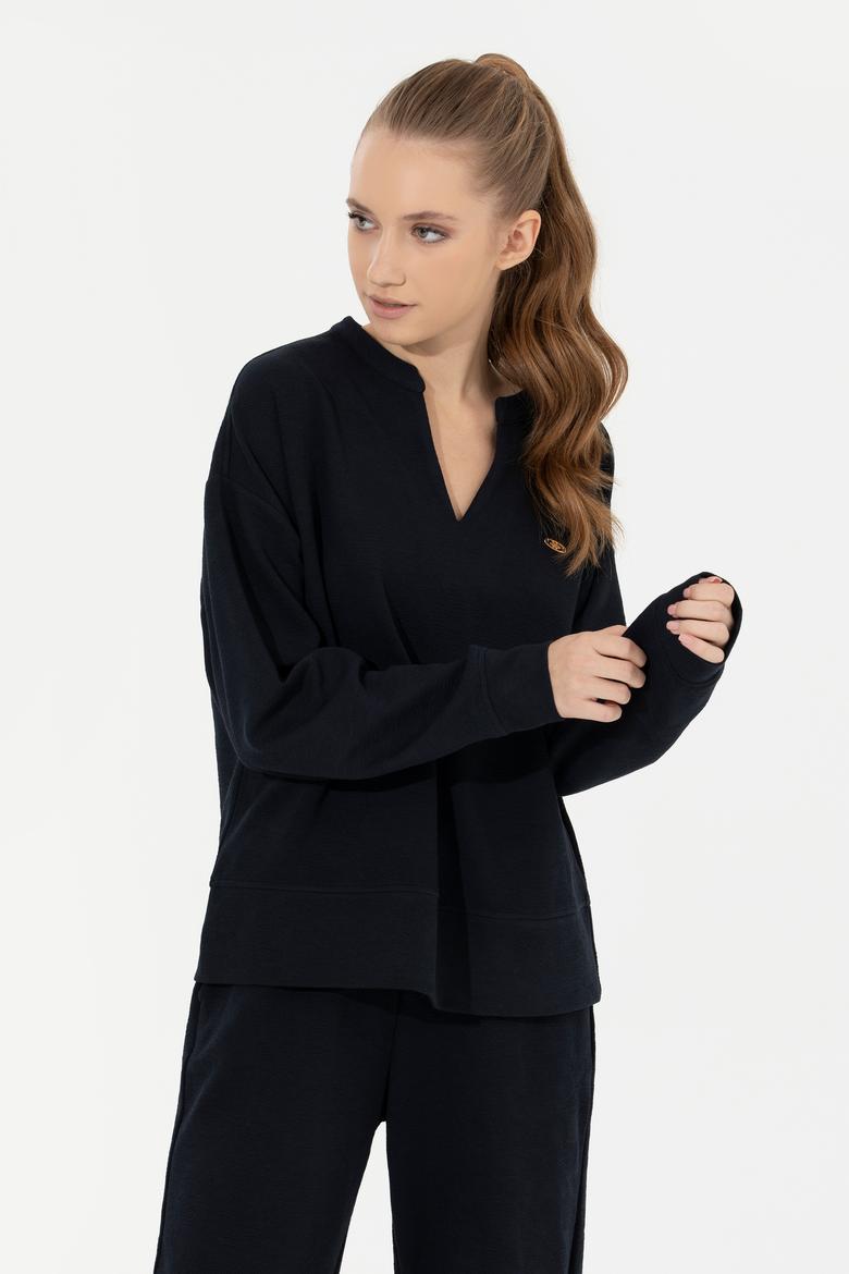 Kadın Lacivert Sweatshirt