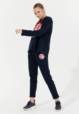 Kadın Lacivert Kapüşonlu Sweatshirt - 50254470002