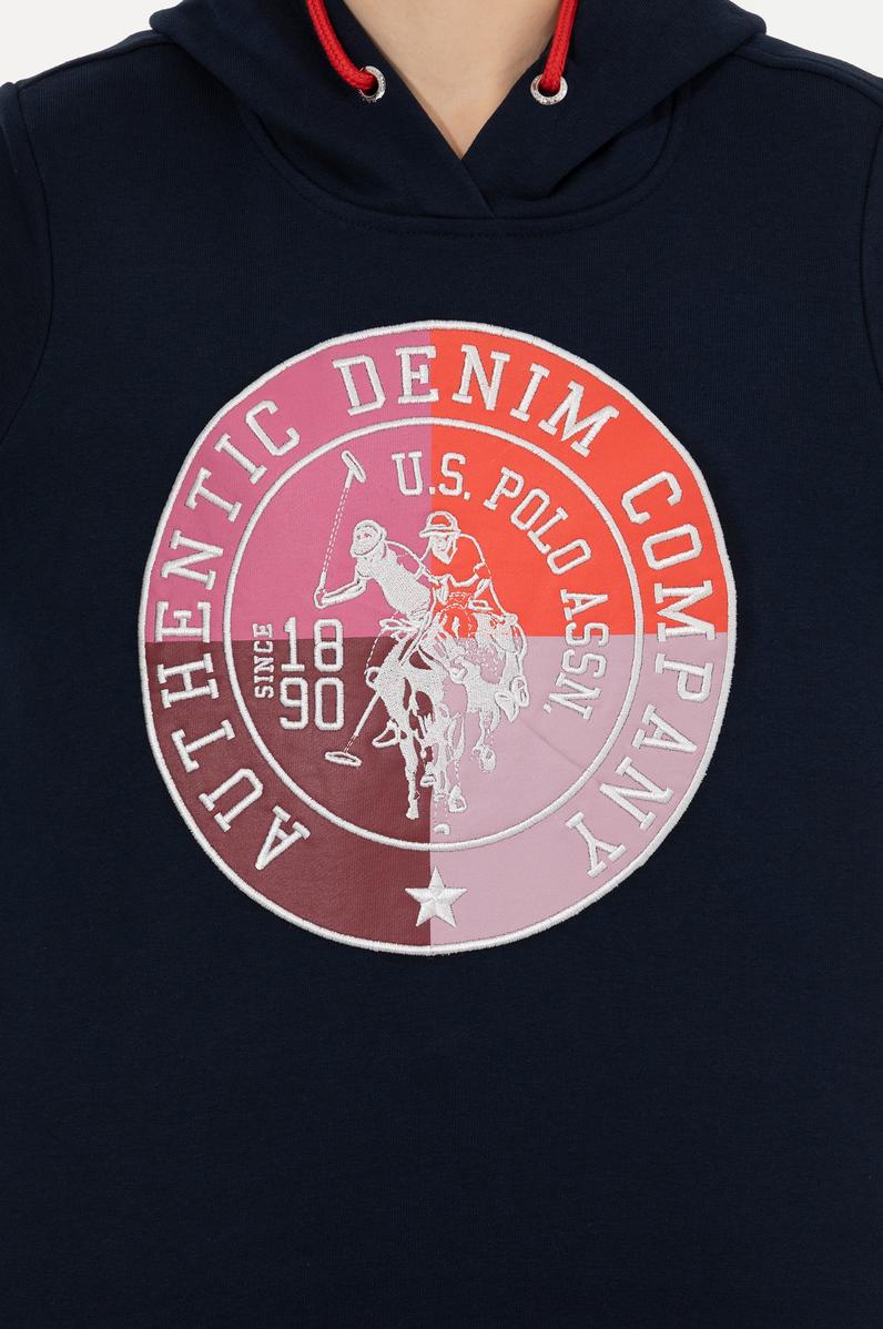 Kadın Lacivert Kapüşonlu Sweatshirt