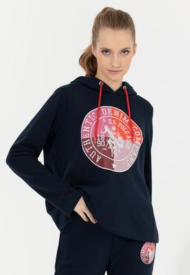 Kadın Lacivert Kapüşonlu Sweatshirt - 50254470002