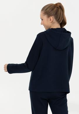 Kadın Lacivert Kapüşonlu Sweatshirt - 50254470002