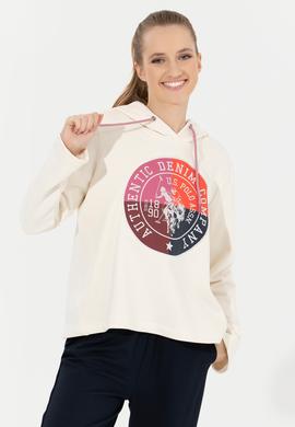 Kadın Ekru Sweatshirt - 50254470013
