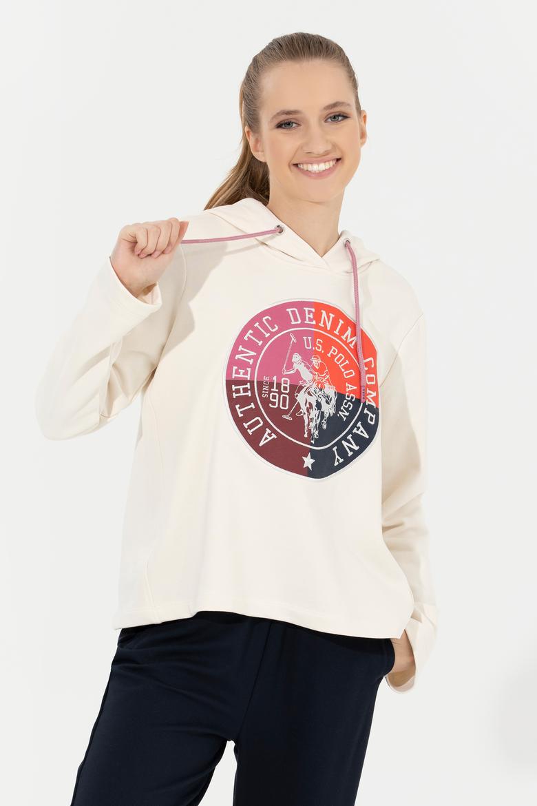 Kadın Ekru Sweatshirt - 50254470013
