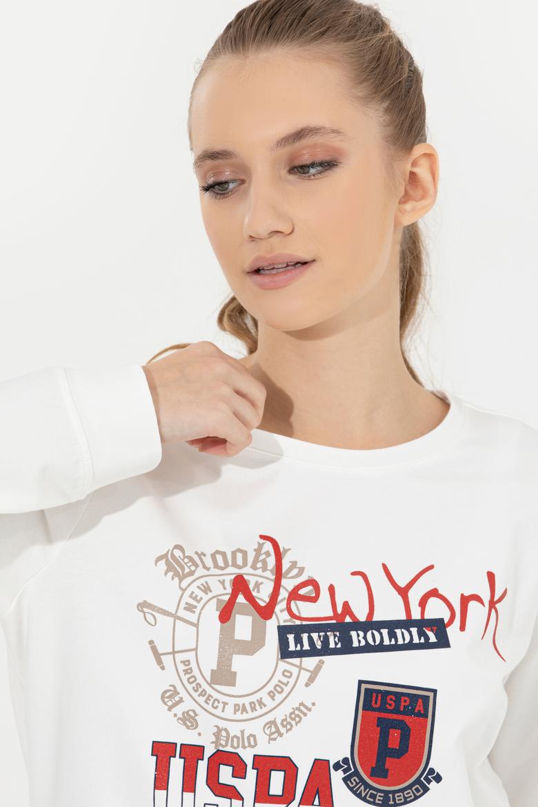 Kadın Ekru Sweatshirt - 50256289006