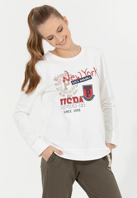 Kadın Ekru Sweatshirt - 50256289006