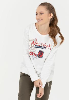 Kadın Ekru Sweatshirt - 50256289006