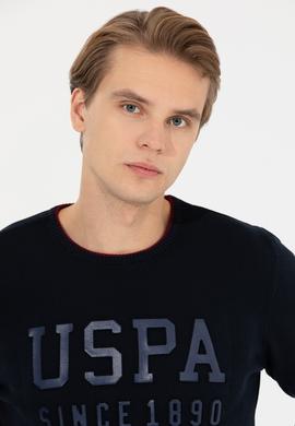 Erkek Lacivert Bisiklet Yaka Triko Kazak - 50258076003