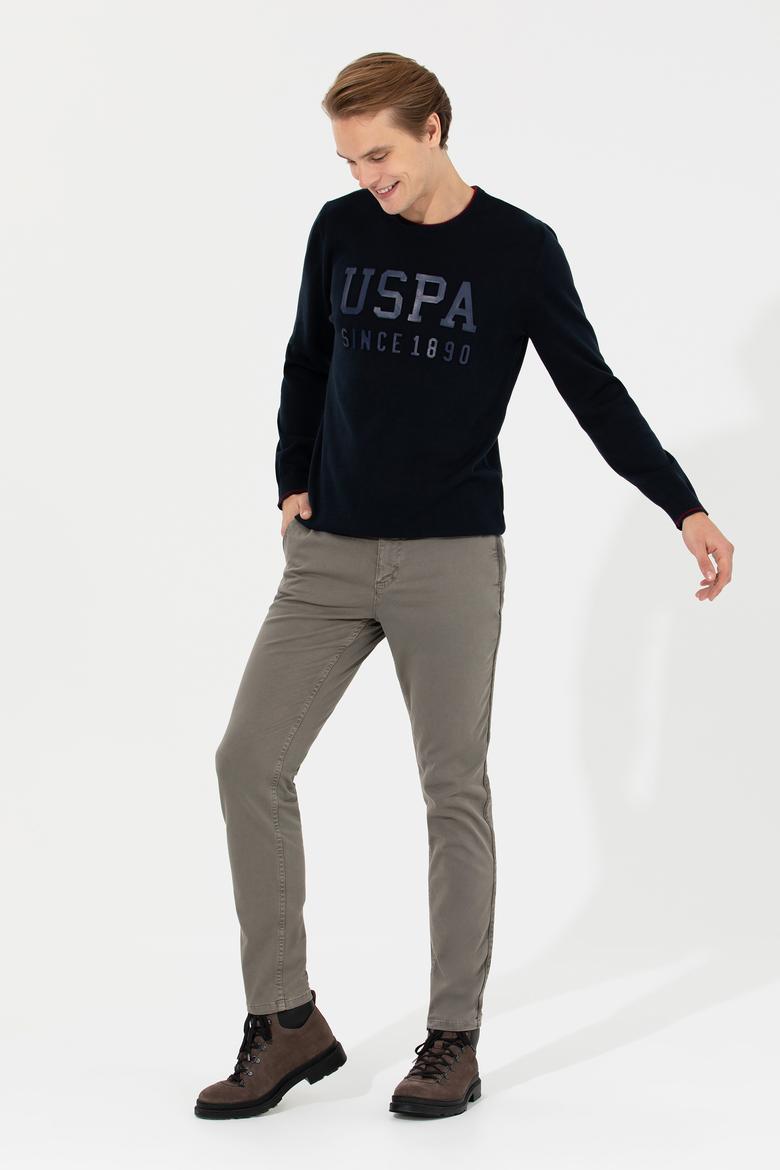 Erkek Lacivert Bisiklet Yaka Triko Kazak - 50258076003