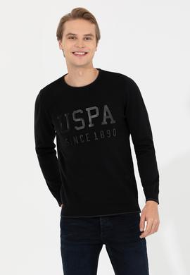 Erkek Siyah Bisiklet Yaka Triko Kazak - 50258076016