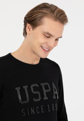 Erkek Siyah Bisiklet Yaka Triko Kazak - 50258076016